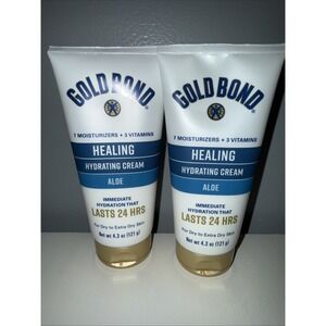 2 Gold Bond Healing/Hydrating Cream Aloe - Immediate Hydration 4.3 Oz. Dry Skin